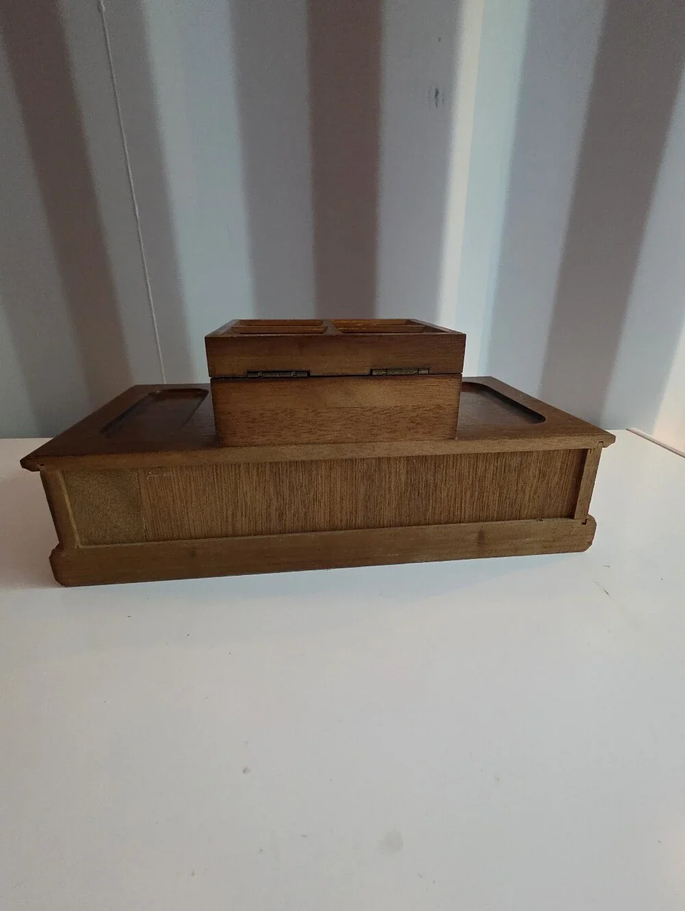 Vintage Wood Valet, Jewelry Box